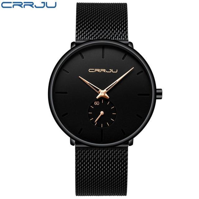 Fashion Mens Watches Top Brand Luxury Quartz Watch Men Casual Slim Mesh Steel Waterproof Sport Watch Relogio Masculino