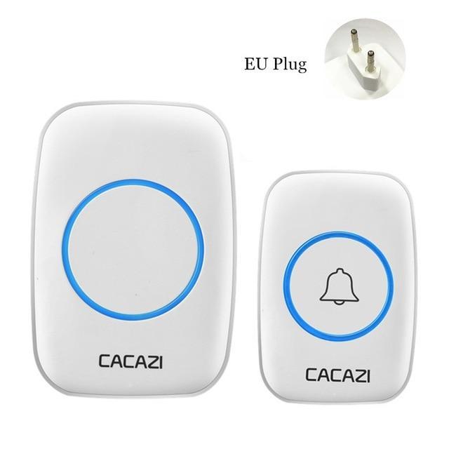 Waterproof Home Wireless Doorbell Smart LED Light Calling Bell 300M Remote Battery Button 60 Chimes 5 Volume US EU Plug