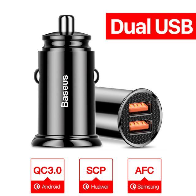 s Quick Charge 4.0 3.0 USB Car Charger For Xiaomi mi 9 Huawei P30 Pro QC4.0 QC3.0 QC 5A Fast PD Car Charging Phone Charger