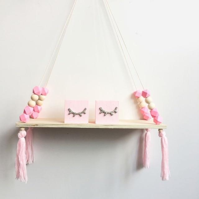 Wood Hanging Shelf