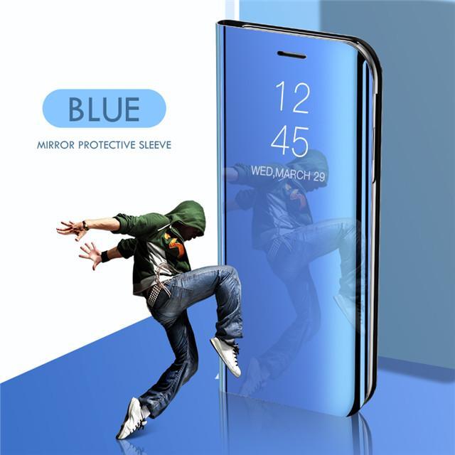 Smart Mirror Flip Phone Case For Samsung Galaxy S9 S8 Plus S7 Edge A6 A8 2018 Note 8 9 For A10 A30 A40 A50 A70 M10 M20 M30 Cover