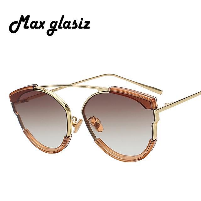 2018 Max  Retro Vintage Sunglasses Women Brand Designer Points Sun Glasses Oculos De Sol Feminino Woman Casual Sunglass UV400