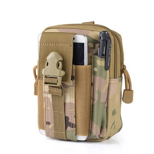 Men Tactical Molle Pouch Belt Waist Pack Bag Small Pocket Military Waist Pack Running Pouch Travel Camping Bags Soft back