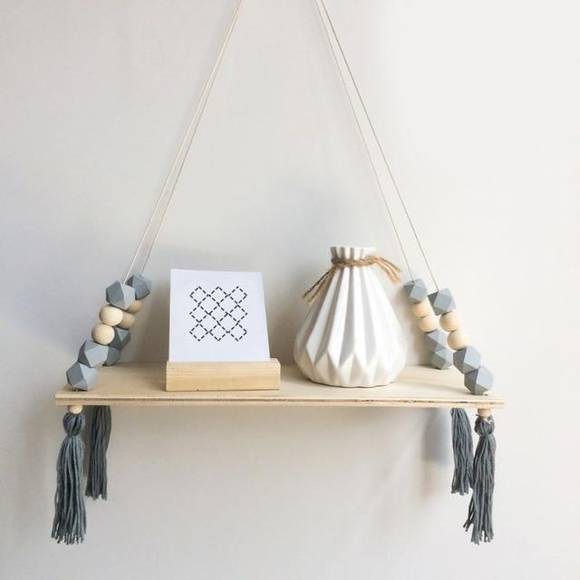 Wood Hanging Shelf