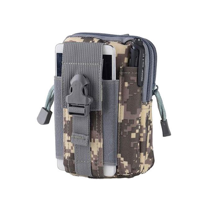 Men Tactical Molle Pouch Belt Waist Pack Bag Small Pocket Military Waist Pack Running Pouch Travel Camping Bags Soft back