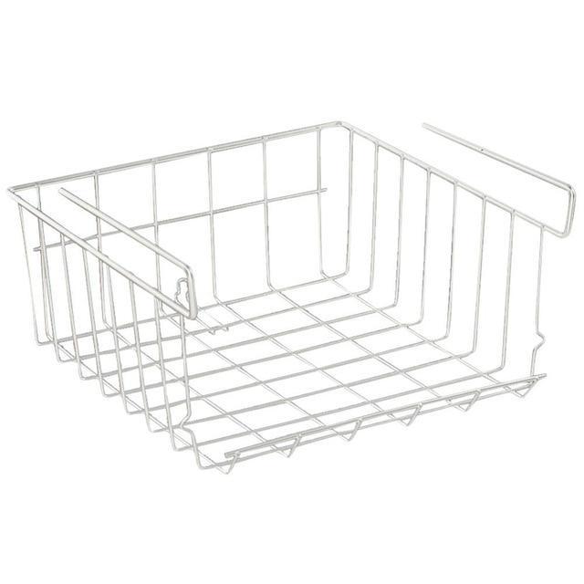 Home Storage Basket Kitchen Multifunctional Storage Rack Under Cabinet Storage Shelf Basket Wire Rack Organizer Storage