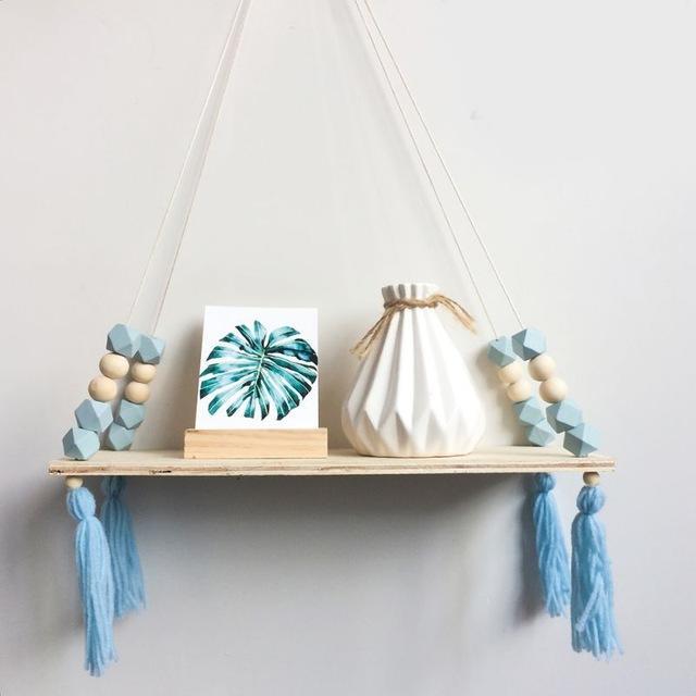 Wood Hanging Shelf