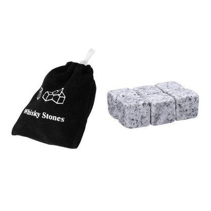 Granite Whiskey Cooling Stones (6 or 9pcs set)