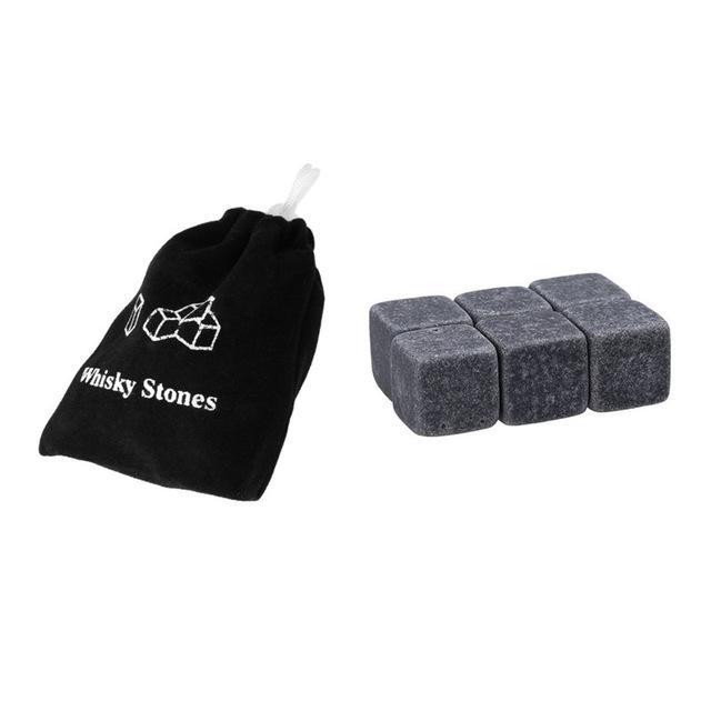 Granite Whiskey Cooling Stones (6 or 9pcs set)
