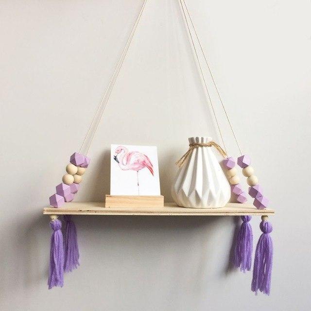 Wood Hanging Shelf