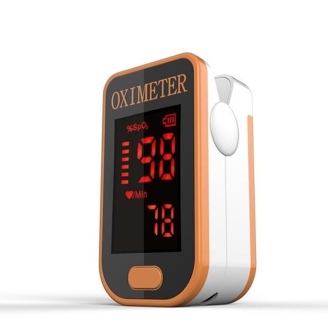 Household Health Monitors Oximeter CE Medical Heart Rate Monitor LED Fingertip Pulse Oximeter Finger Blood Oxygen Cool Black