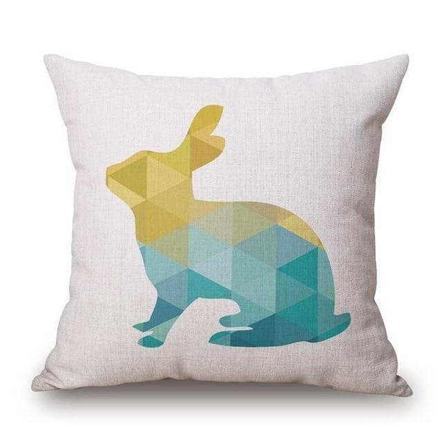 Geometric Animal Cushion Cover