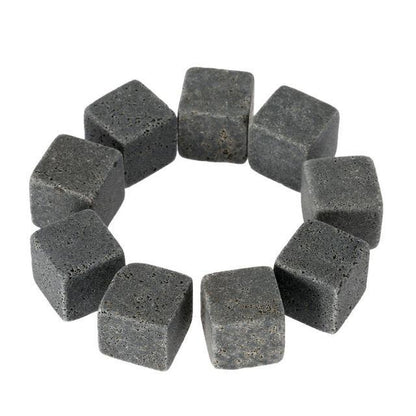 Granite Whiskey Cooling Stones (6 or 9pcs set)