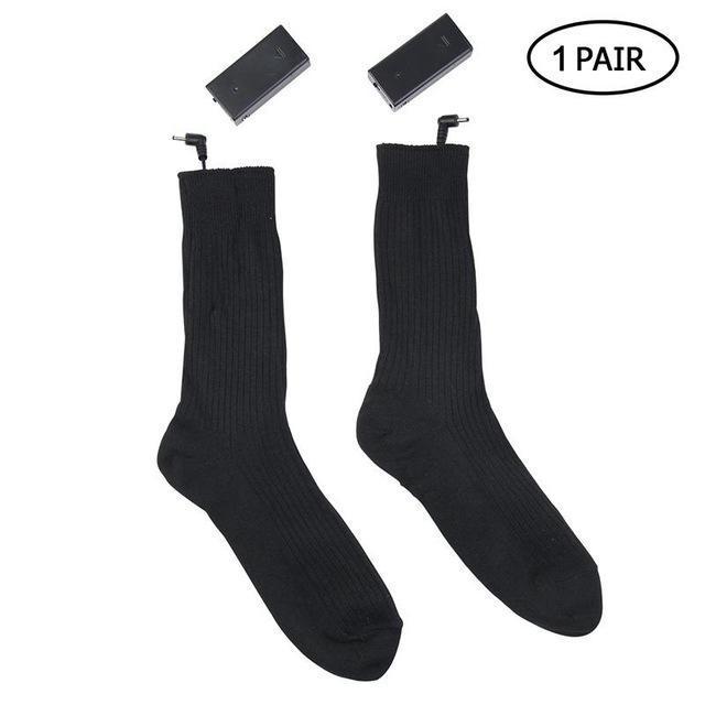 #1 Heated Socks Cotton Electric Thermal Warmer Winter Battery Socks