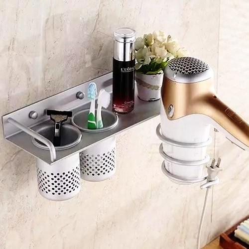 Multi-function Bathroom Hair Dryer Holder