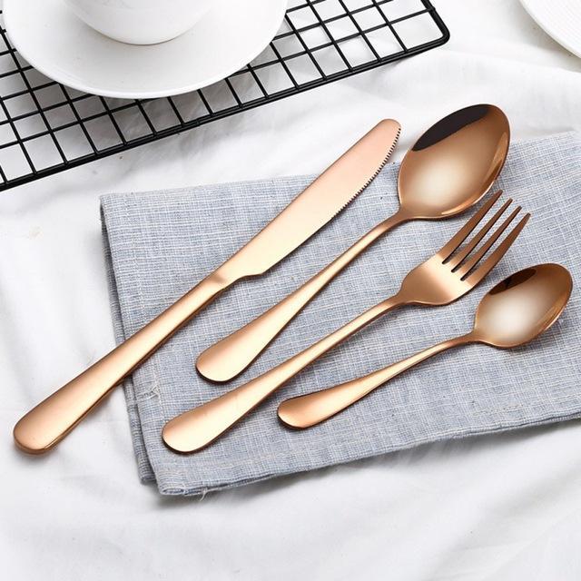 Luxe Stainless Steel Cutlery Set - 4PCS/Set