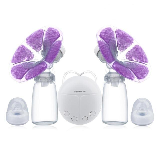 Electric Double Breast Pump With Milk Bottle
