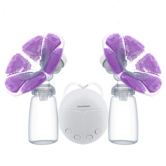 Electric Double Breast Pump With Milk Bottle