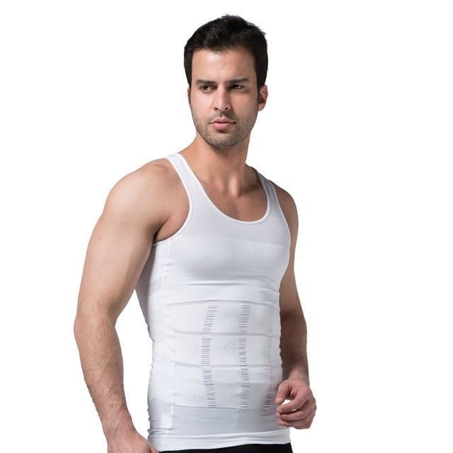 Mens Slimming Body Shaping Stretchy Shaper Corset Underwear Magic Vest