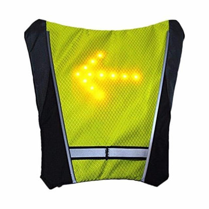 Turn Signal Cycling Reflective Safety LED Vest Cyclist Outdoor Waterproof