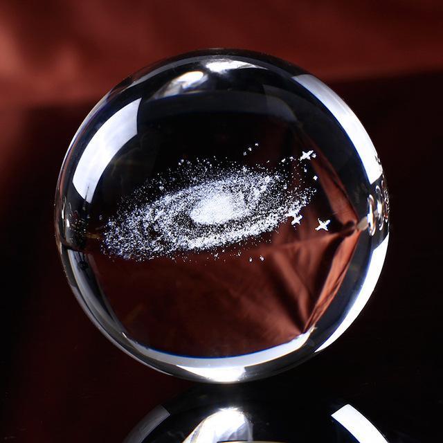 Laser Engraved Galaxy Crystal Ball