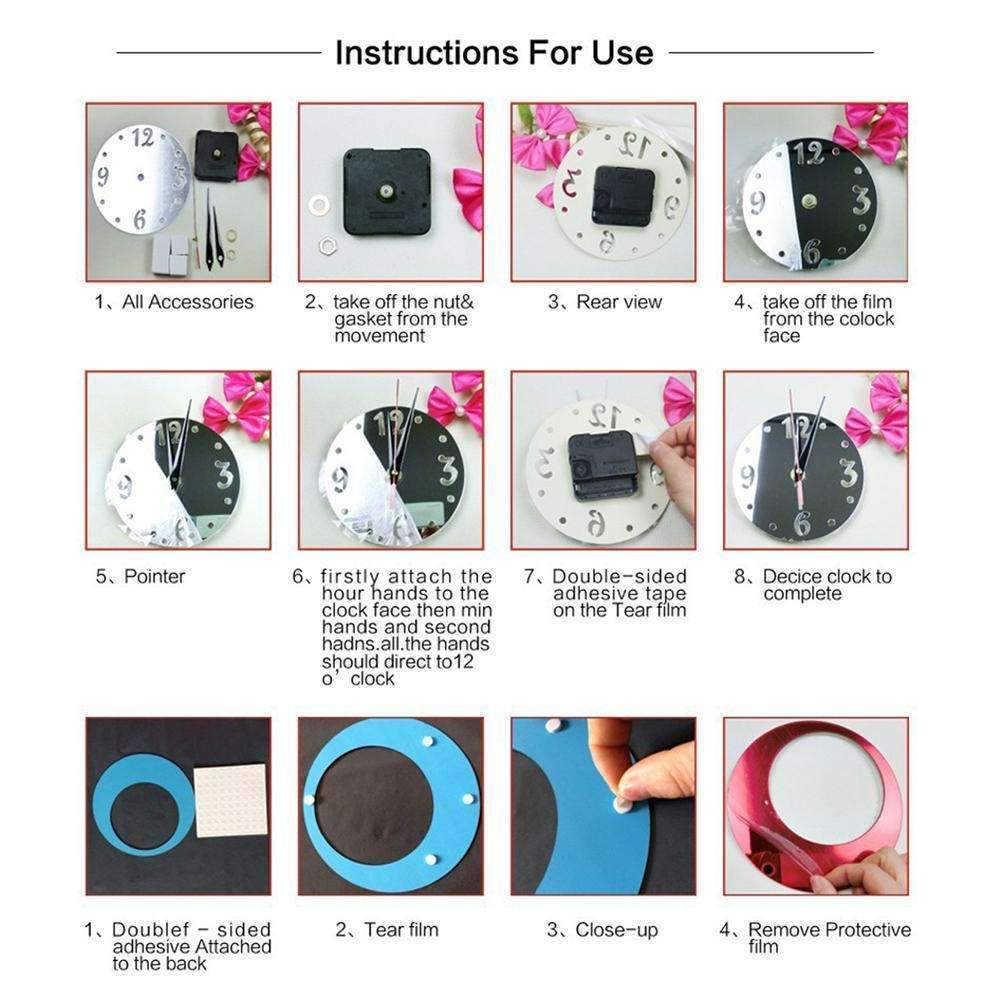 3D Acrylic Clock - Make Your Wall More Beautiful!