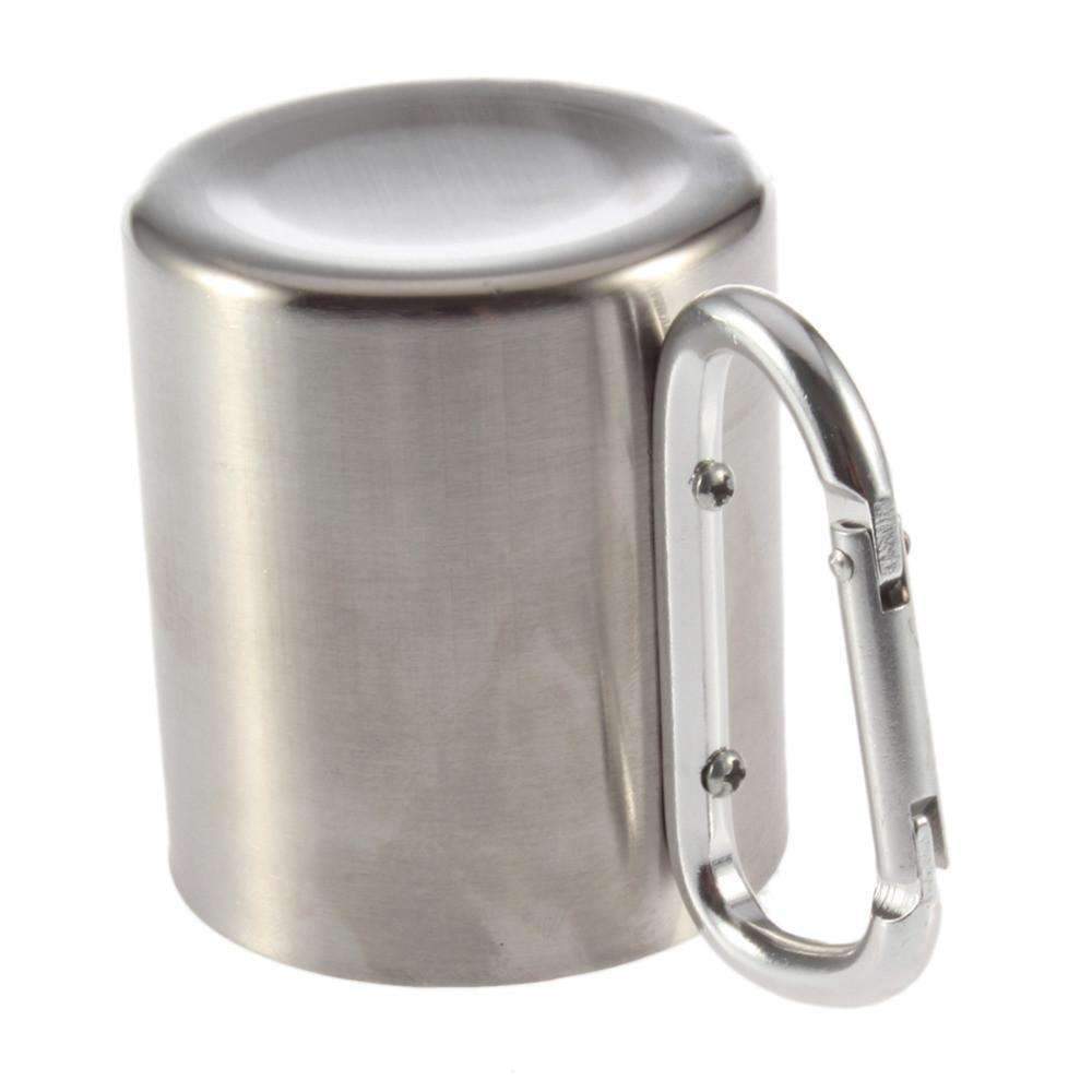 Carabiner Hook Double Wall - Stainless Travel Mug Cup Water