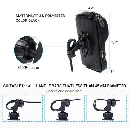 Waterproof Bike Smartphone Holder