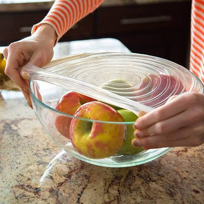 Air Tight Silicone Food Safety Lids (Set of 6)