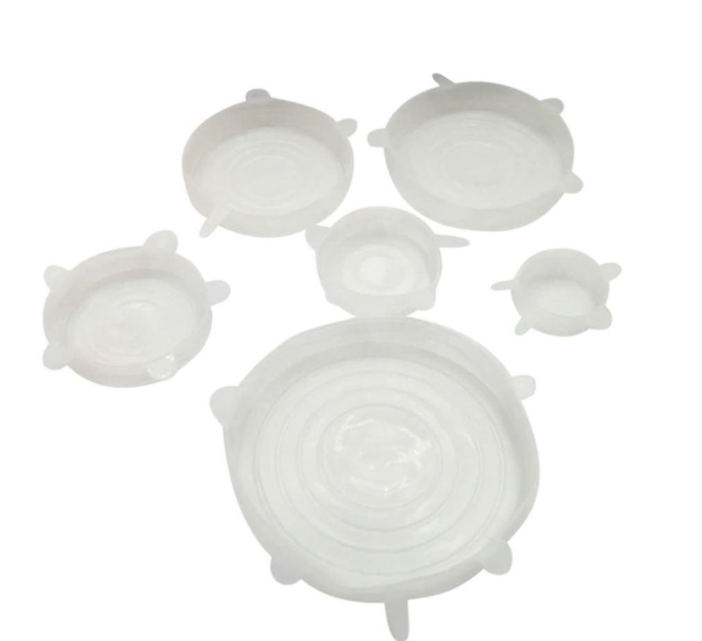 Air Tight Silicone Food Safety Lids (Set of 6)