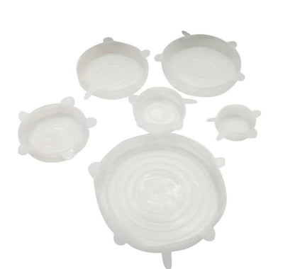 Air Tight Silicone Food Safety Lids (Set of 6)