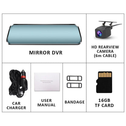 LCD Mirror w/ Front & Rear Camera