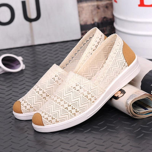 women flats  breathable mesh women loafers