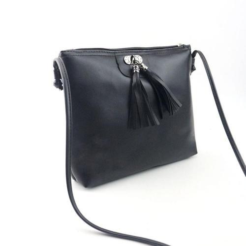 Tasseled Mini Messenger Bag