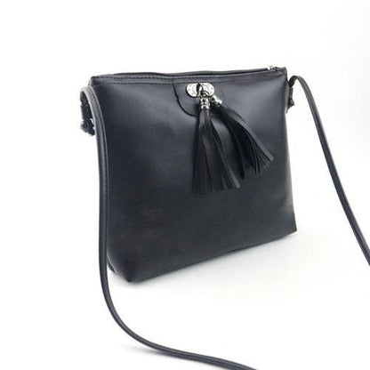 Tasseled Mini Messenger Bag