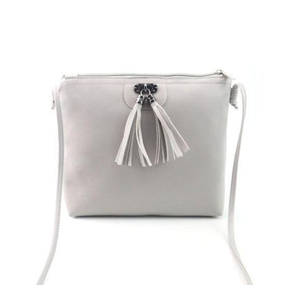 Tasseled Mini Messenger Bag